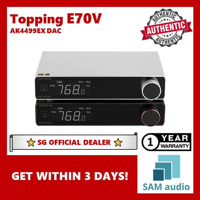 [?SG] TOPPING E70V (E70 VELVET) AK4499EX DAC