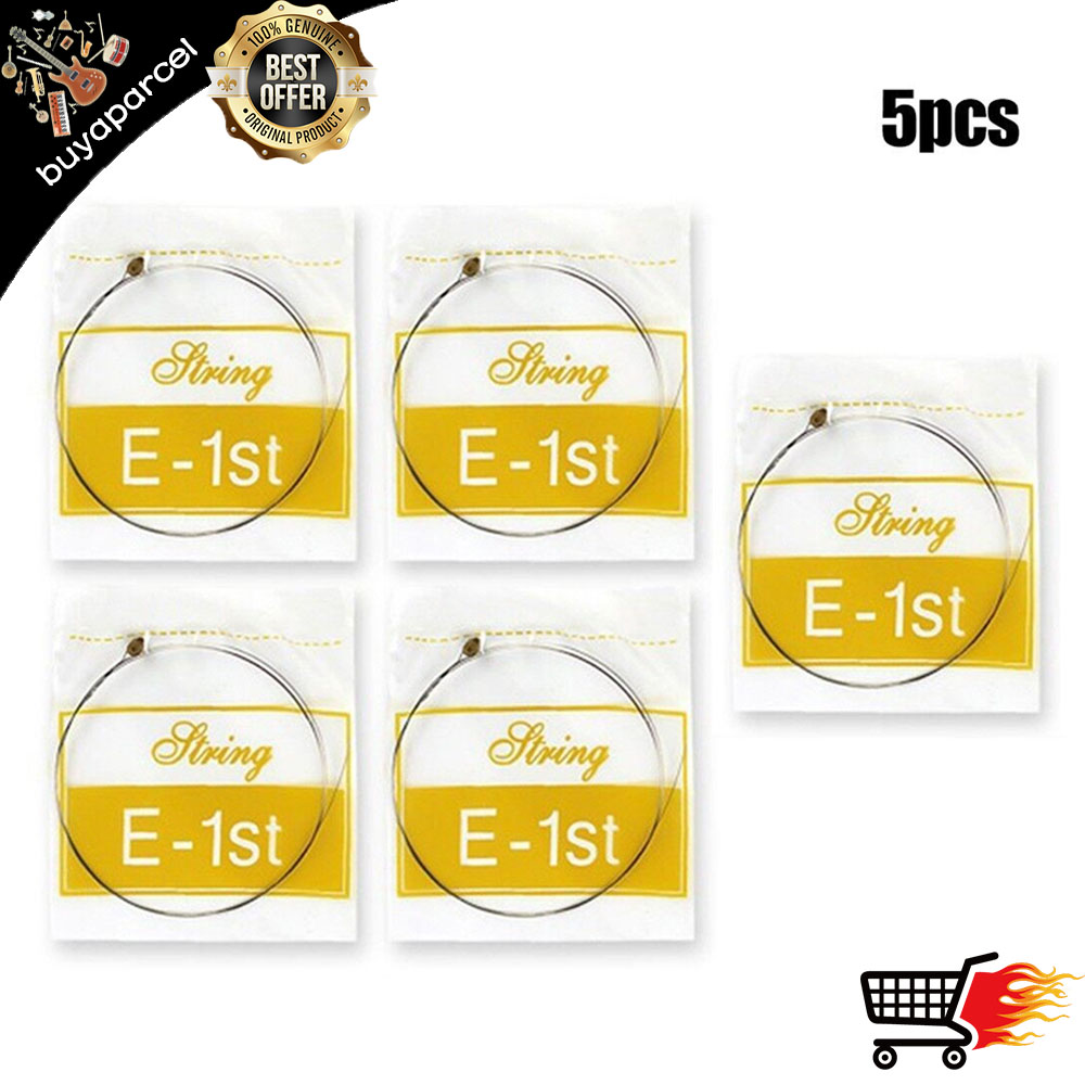 1st E Single Guitar Strings 5 Pcs Acoustic Gauges .012 Musical Instrument