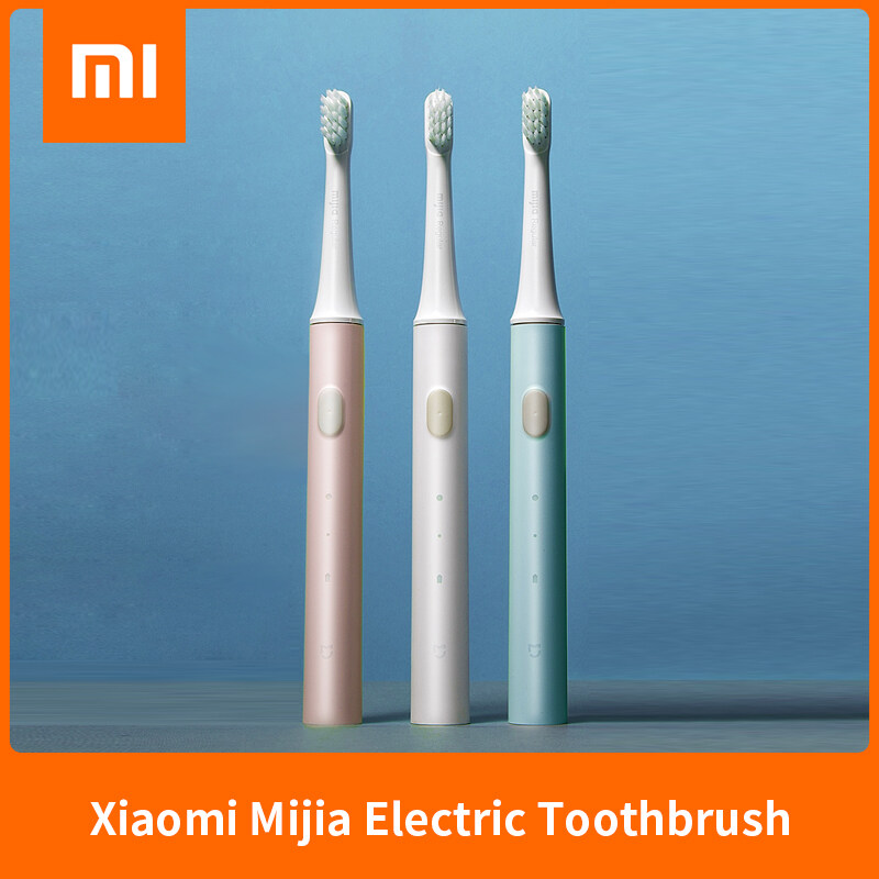 XIAOMI MIJIA T100 Waterproof IPX7 Sonic Electric Power Rechargeable Smart Toothbrush 2 Speed/ 3 Brush Heads,electric toothbrush heads xiaomi,xiaomi toothbrush ipx7 head,电动牙刷头