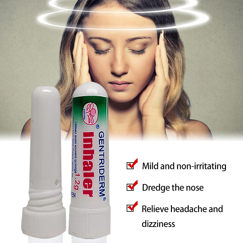 1.2 g Nasal Inhaler Inhaler for Headache Natural Mint Nasal Inhalation Herbal Cool Inhalers Refreshing Mint Stick for Relieving Headache and Fatigue