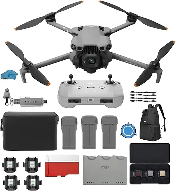 Mini 5 Pro, Fly More Combo DJI RC-N3 Remote Ultra-Light & Foldable Drone with Camera, 1-Inch CMOS