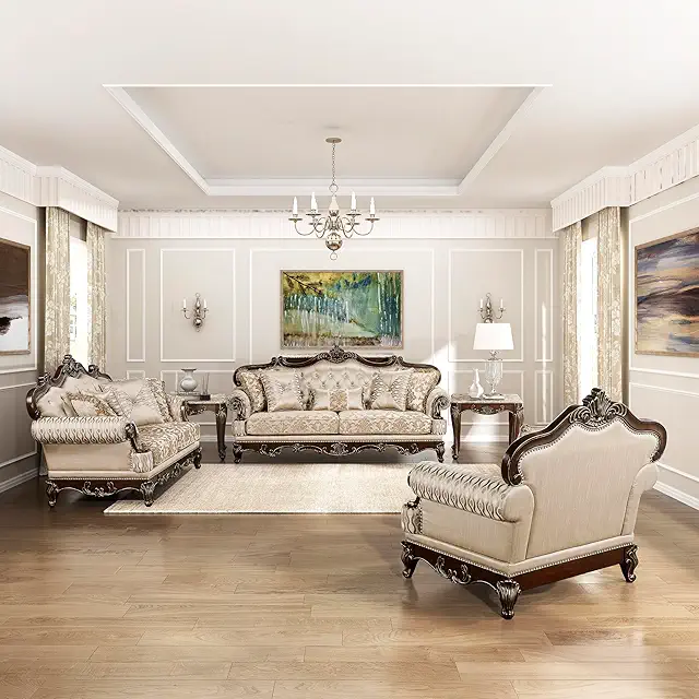 Lexicon Traditional Living Room Furniture Set, Couches for Living Room, 3-Piece Couch Set Including Sofa